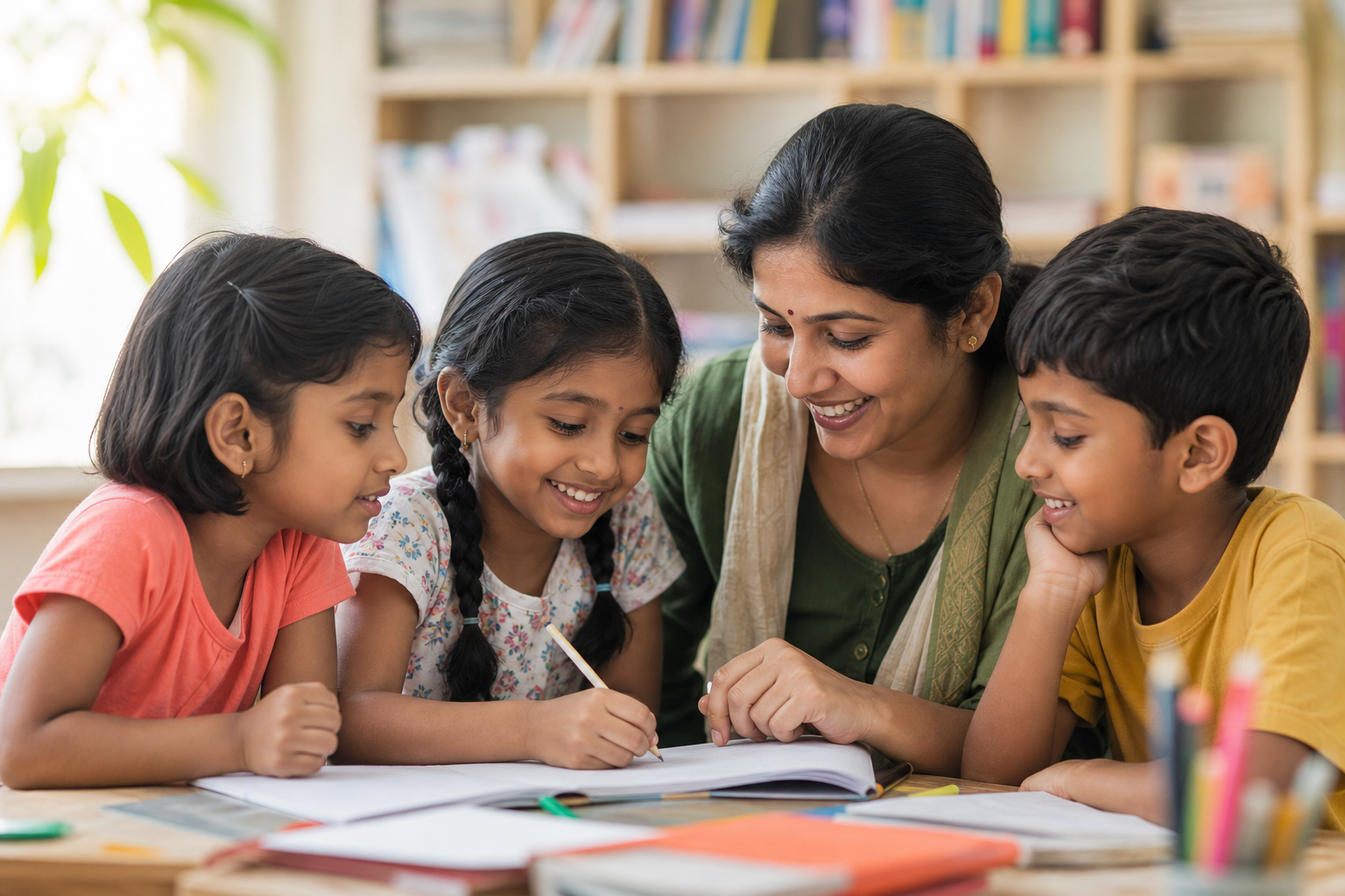Children learning together